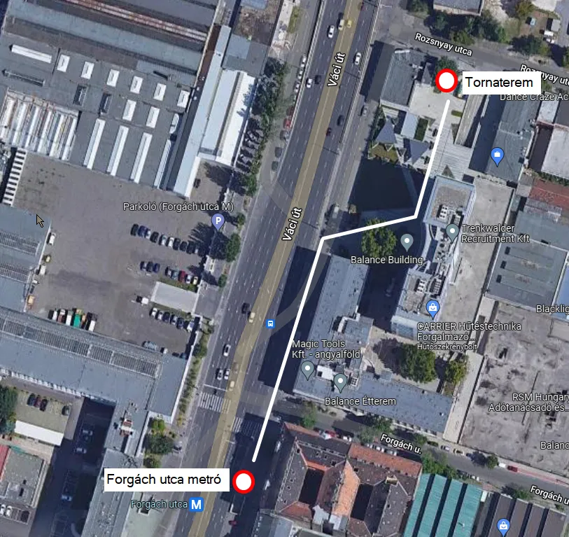 térkép a Váci út 99-hez