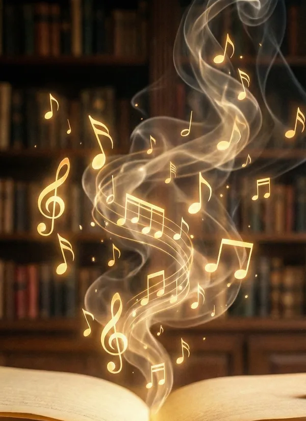 Zene és gyakorlás illusztráció