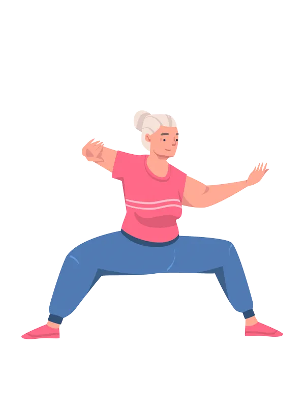 csikungot gyakorol egy hölgy